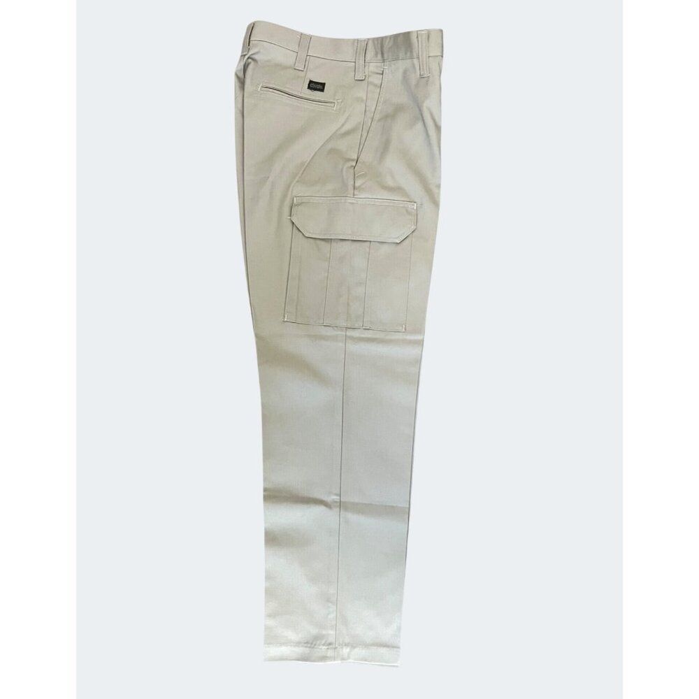 Cintas ComfortFlex Mens Work Beige Cargo Pants Size 30X30 - Picture 4 of 12